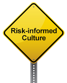 Road sign that reads “Risk-informed Culture”