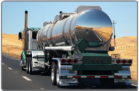 Image of a truck transporting goods