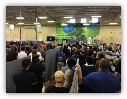 FEMA employees at recovery center