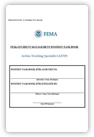 Cover image of the Action Tracking Specialist’s position task book